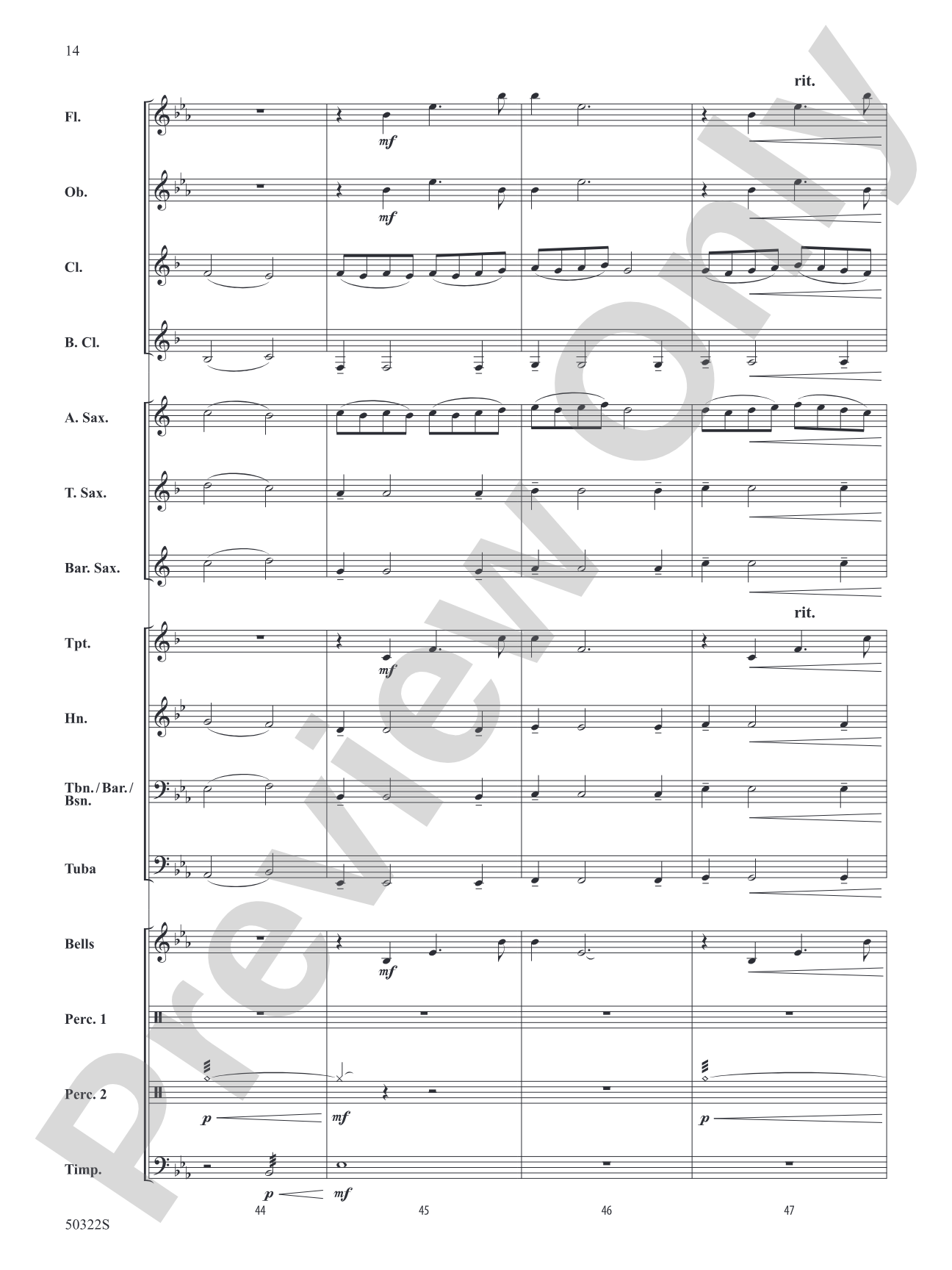 A Scottish Hymn: Concert Band Conductor Score & Parts