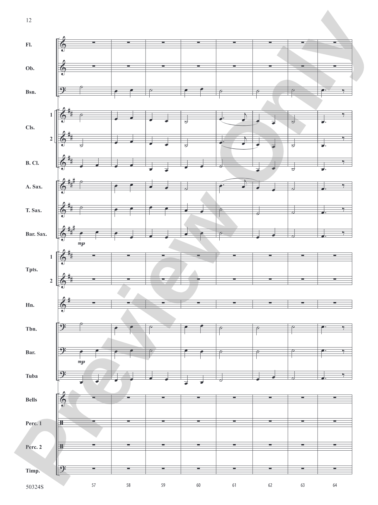 Moorside March: Concert Band Conductor Score & Parts