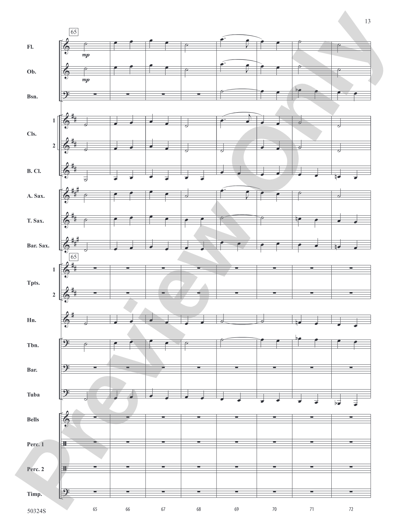 Moorside March: Concert Band Conductor Score & Parts
