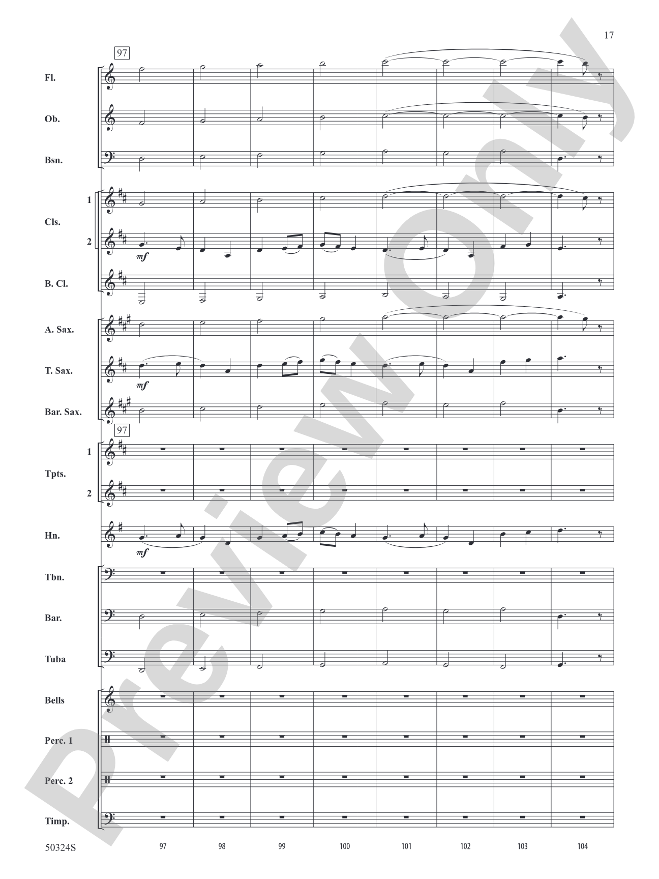 Moorside March: Concert Band Conductor Score & Parts