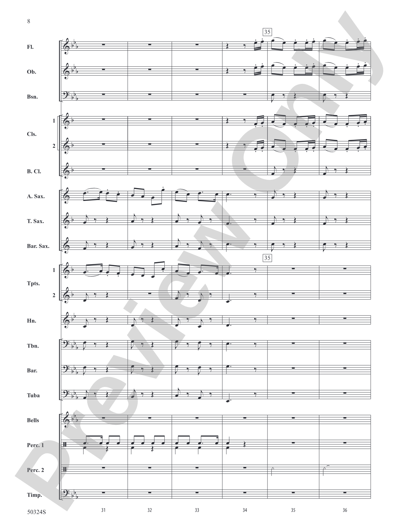 Moorside March: Concert Band Conductor Score & Parts