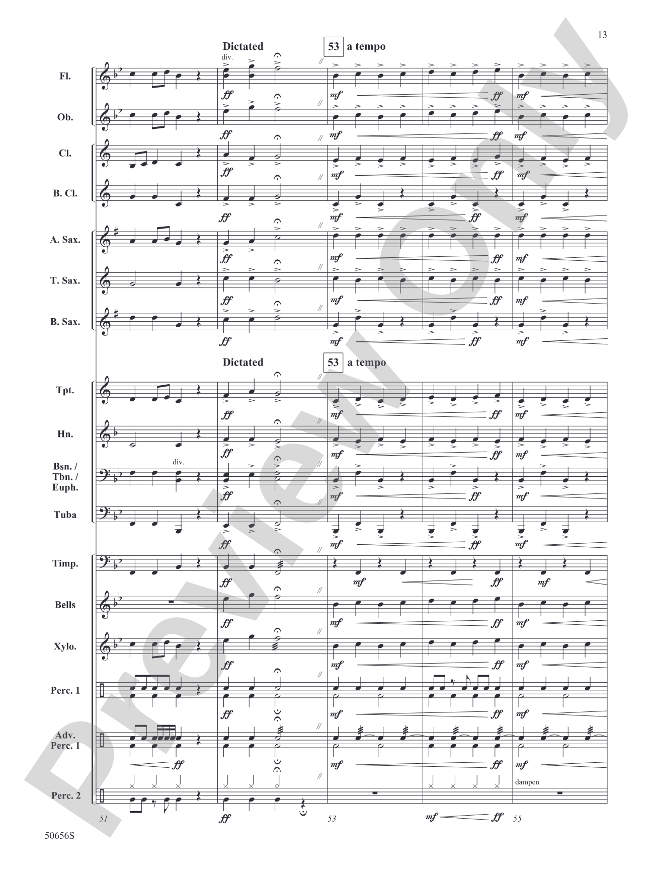 The Jester's Galop: Concert Band Conductor Score & Parts