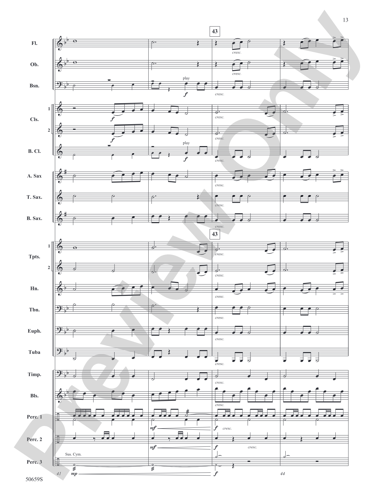 On the Horizon: Concert Band Conductor Score & Parts
