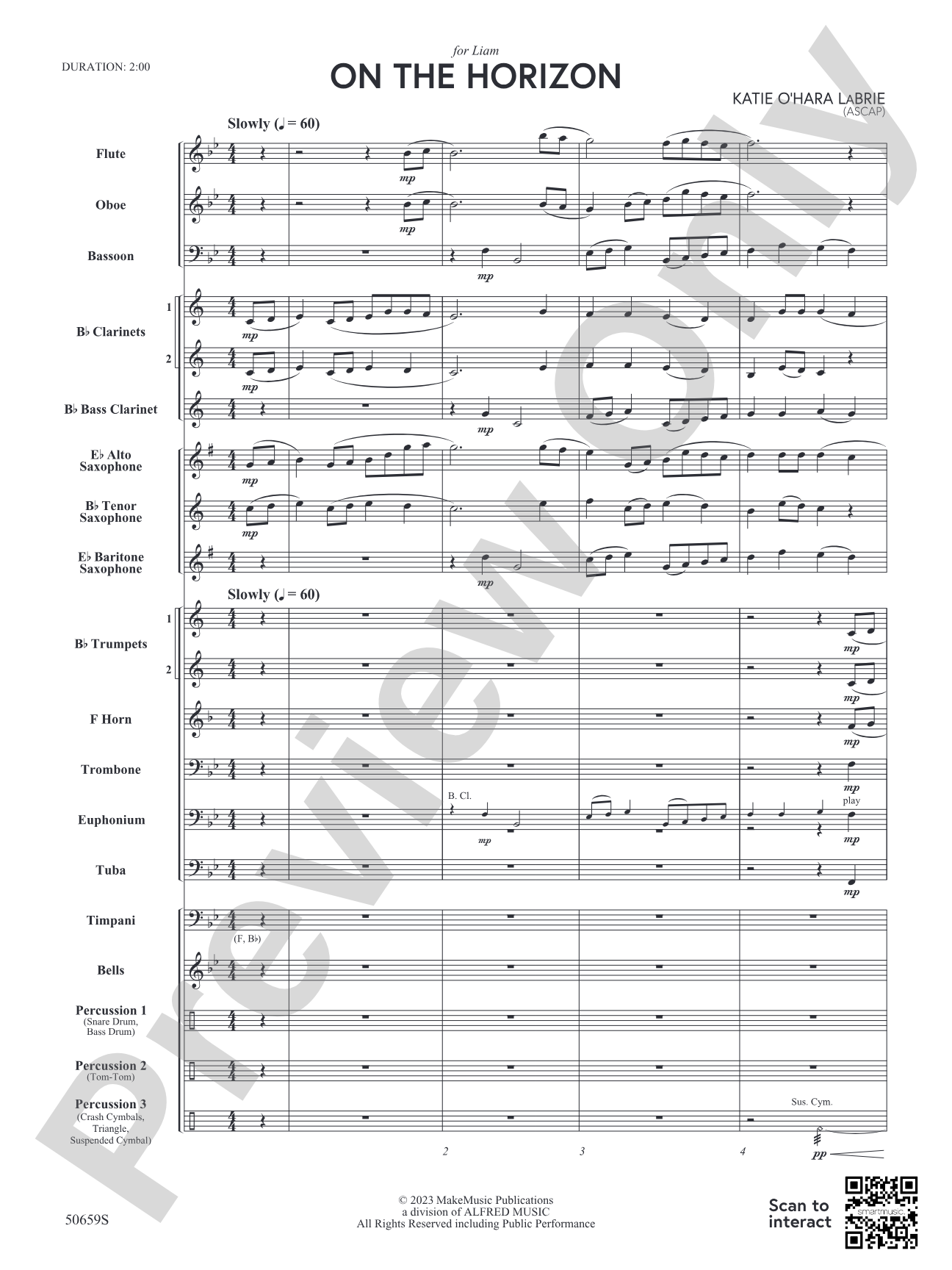 On the Horizon: Concert Band Conductor Score & Parts
