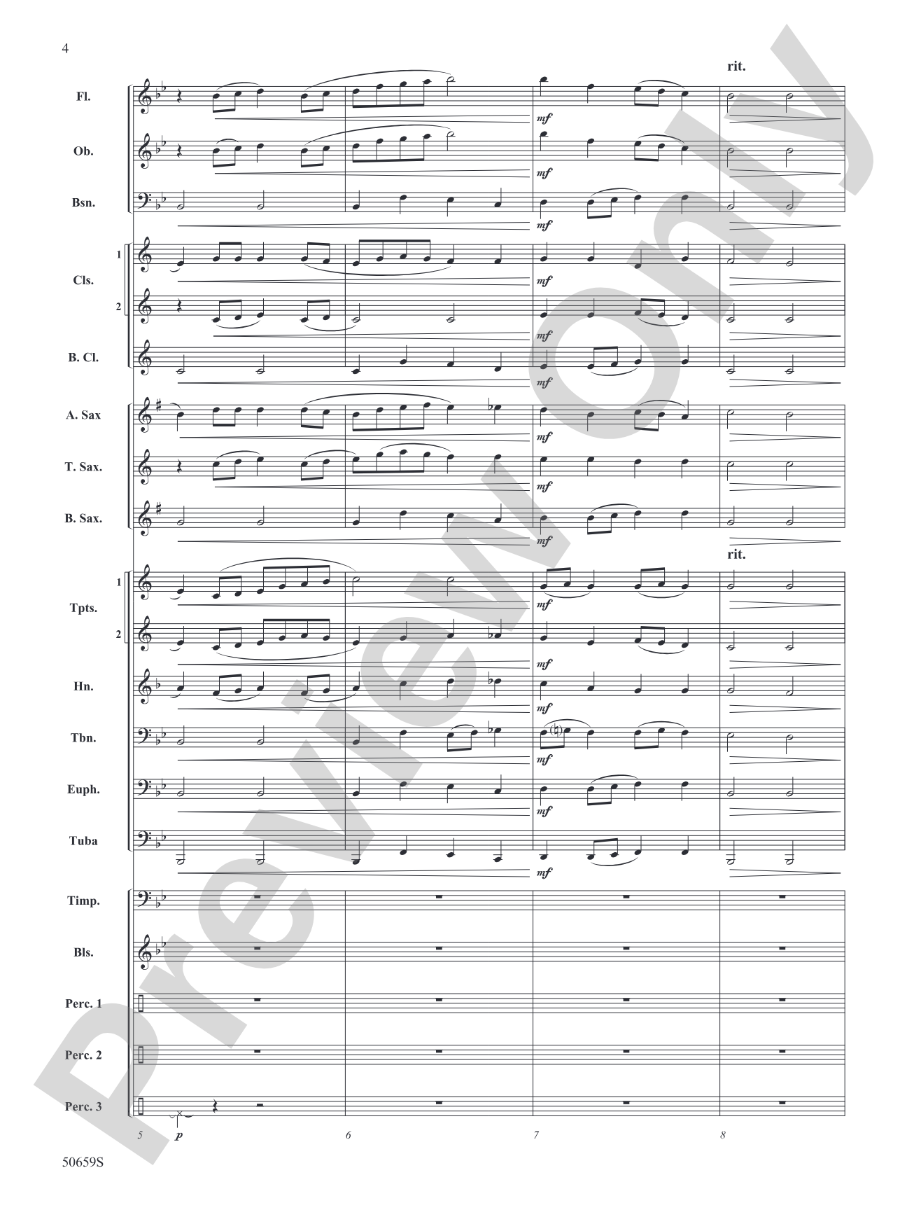On the Horizon: Concert Band Conductor Score & Parts