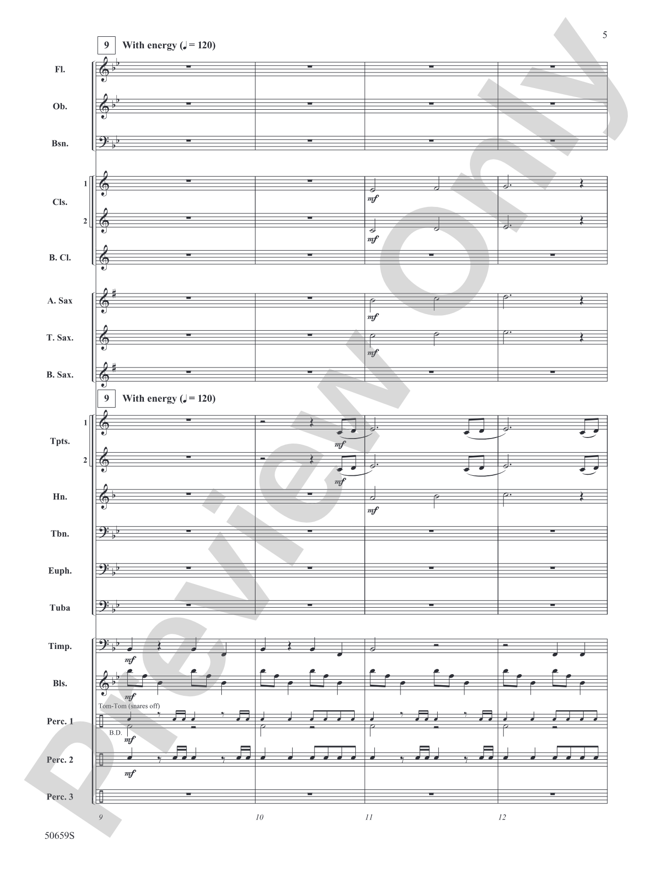 On the Horizon: Concert Band Conductor Score & Parts