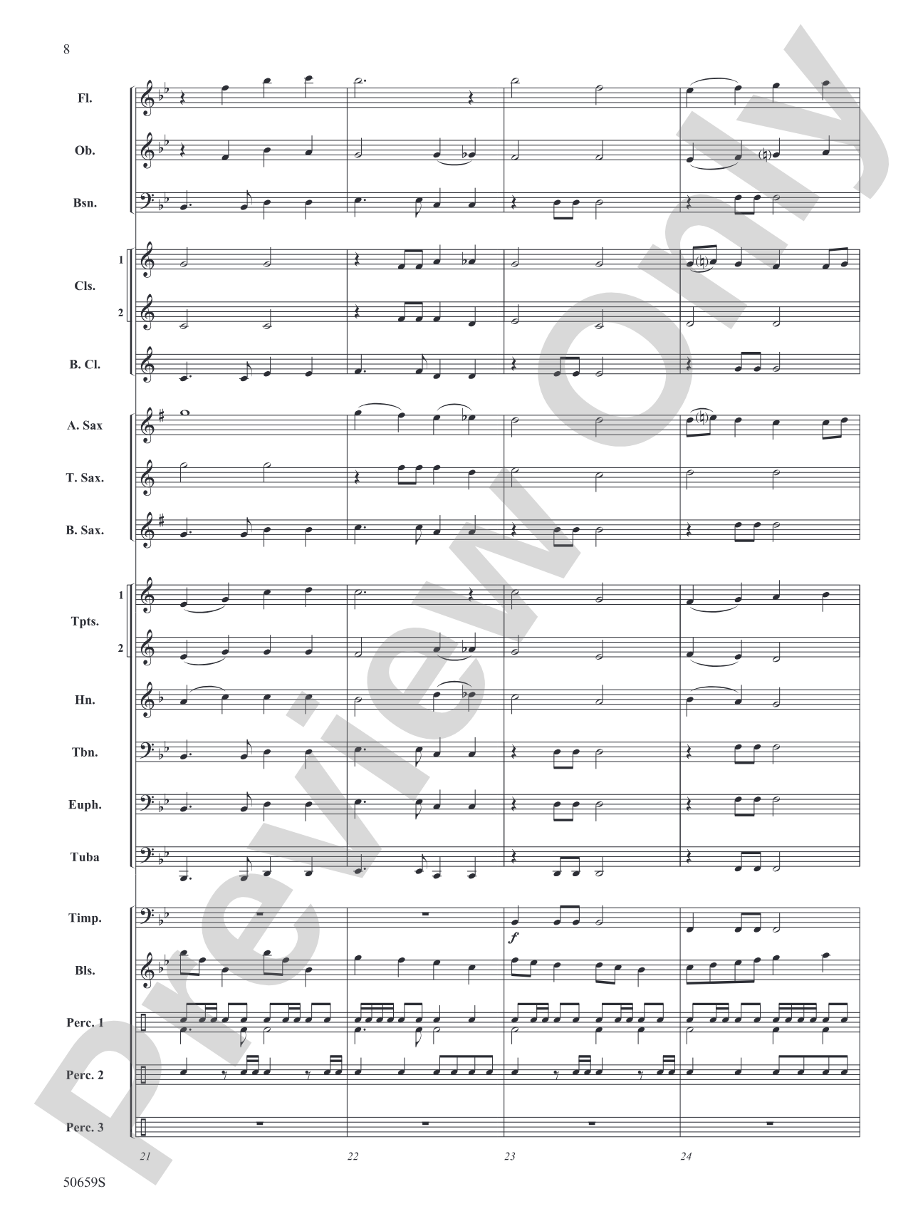 On the Horizon: Concert Band Conductor Score & Parts