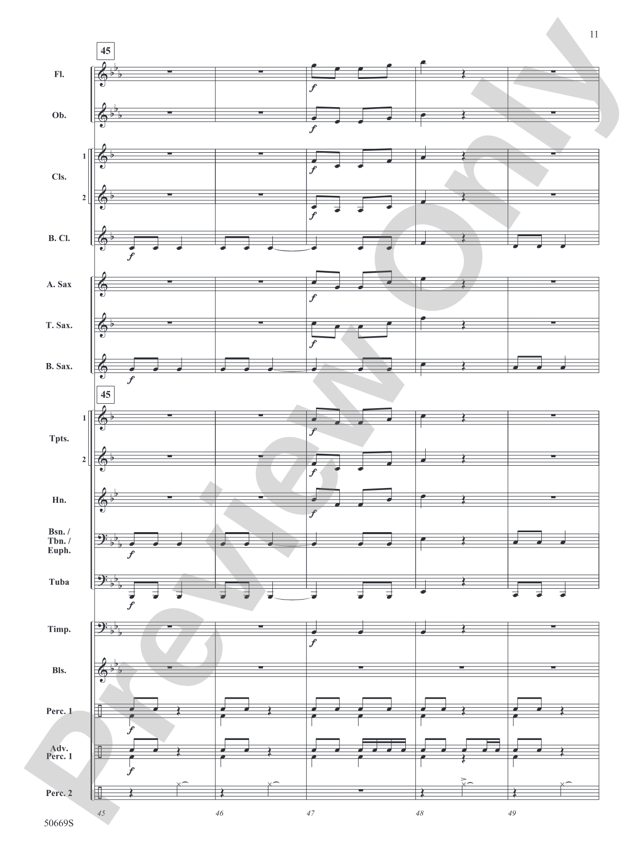 Eine Kleine March Music: Concert Band Conductor Score & Parts