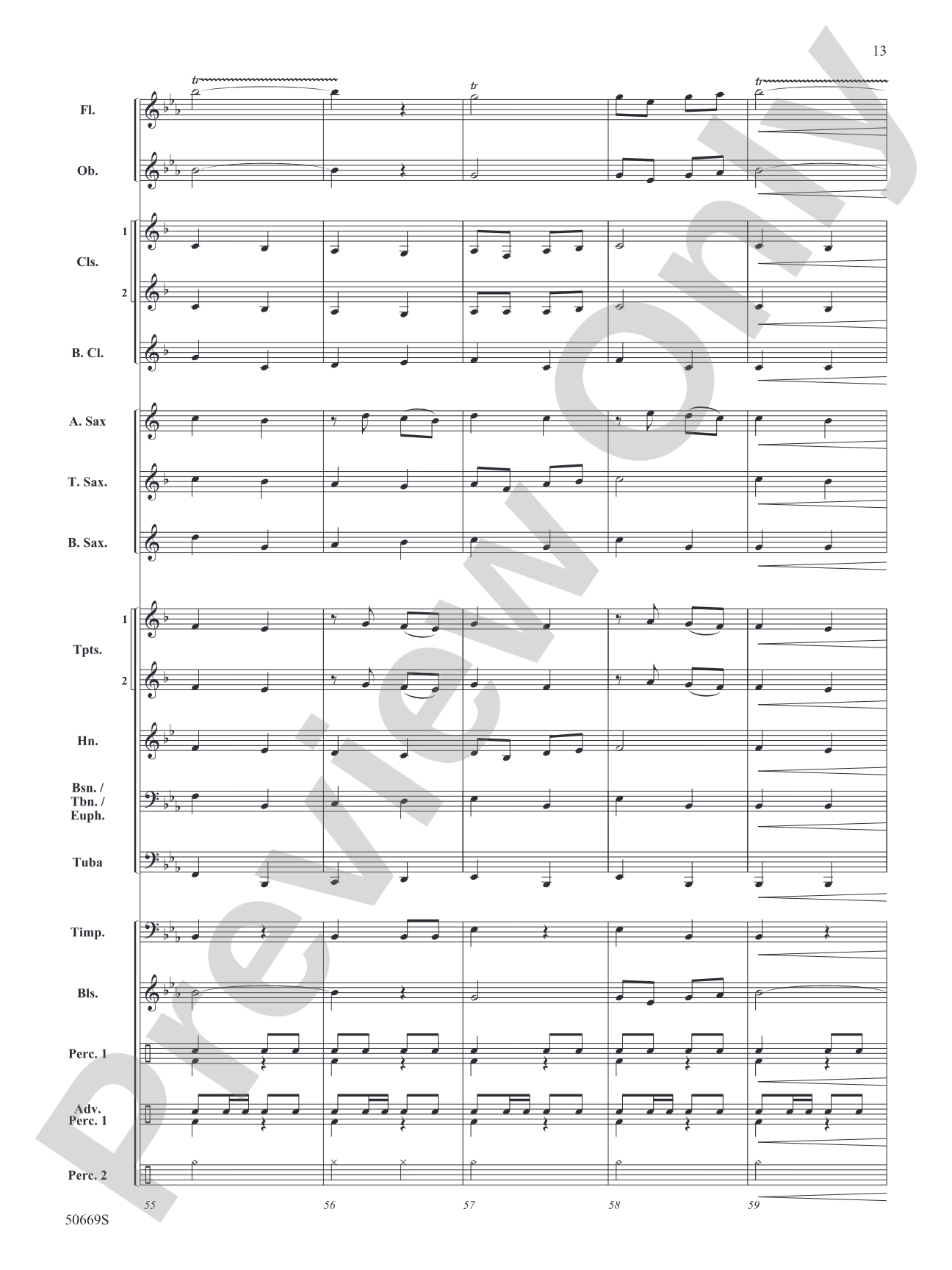 Eine Kleine March Music: Concert Band Conductor Score & Parts