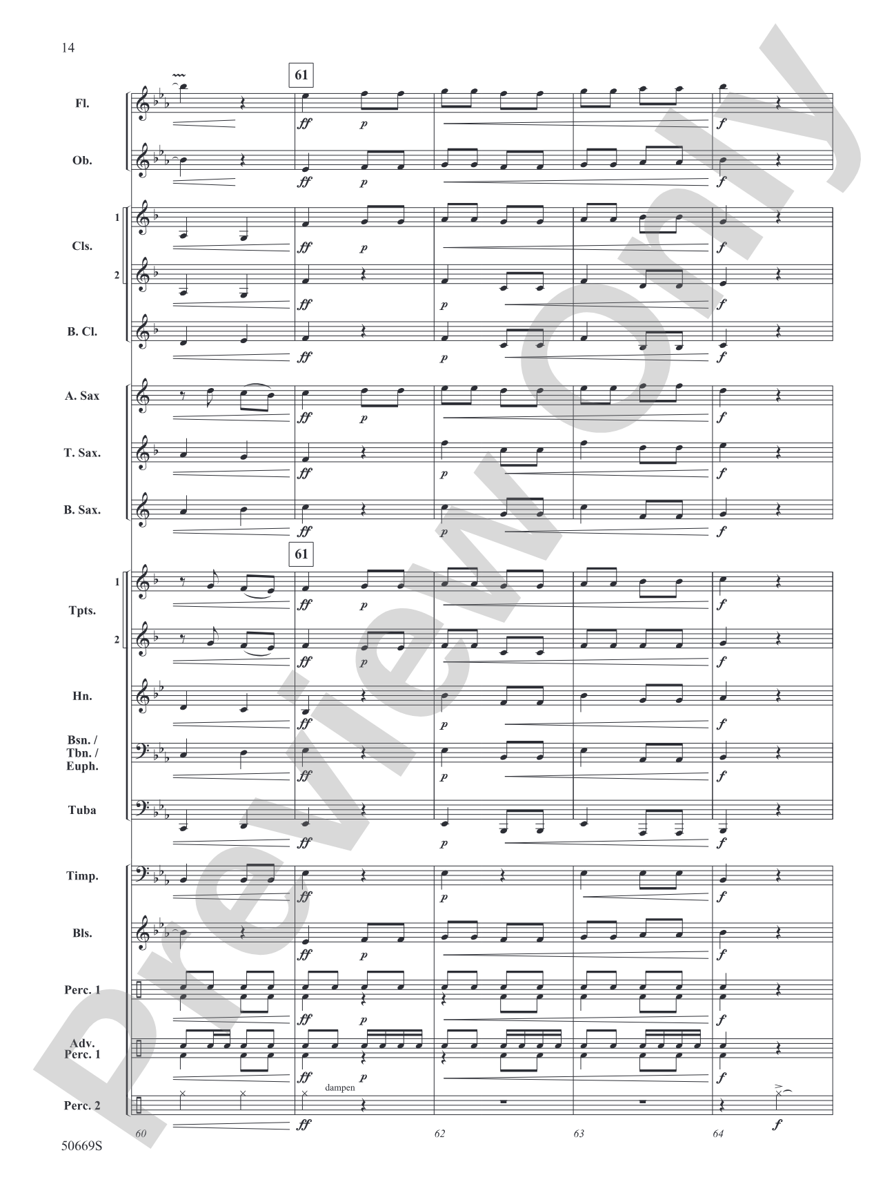 Eine Kleine March Music: Concert Band Conductor Score & Parts