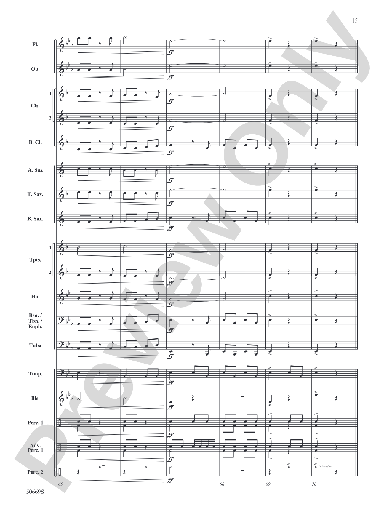 Eine Kleine March Music: Concert Band Conductor Score & Parts