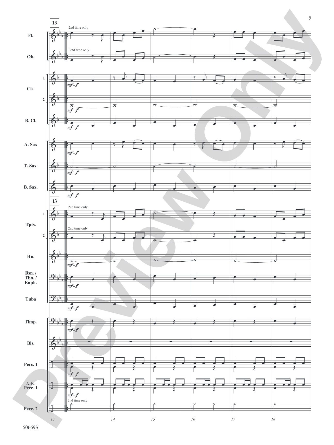 Eine Kleine March Music: Concert Band Conductor Score & Parts