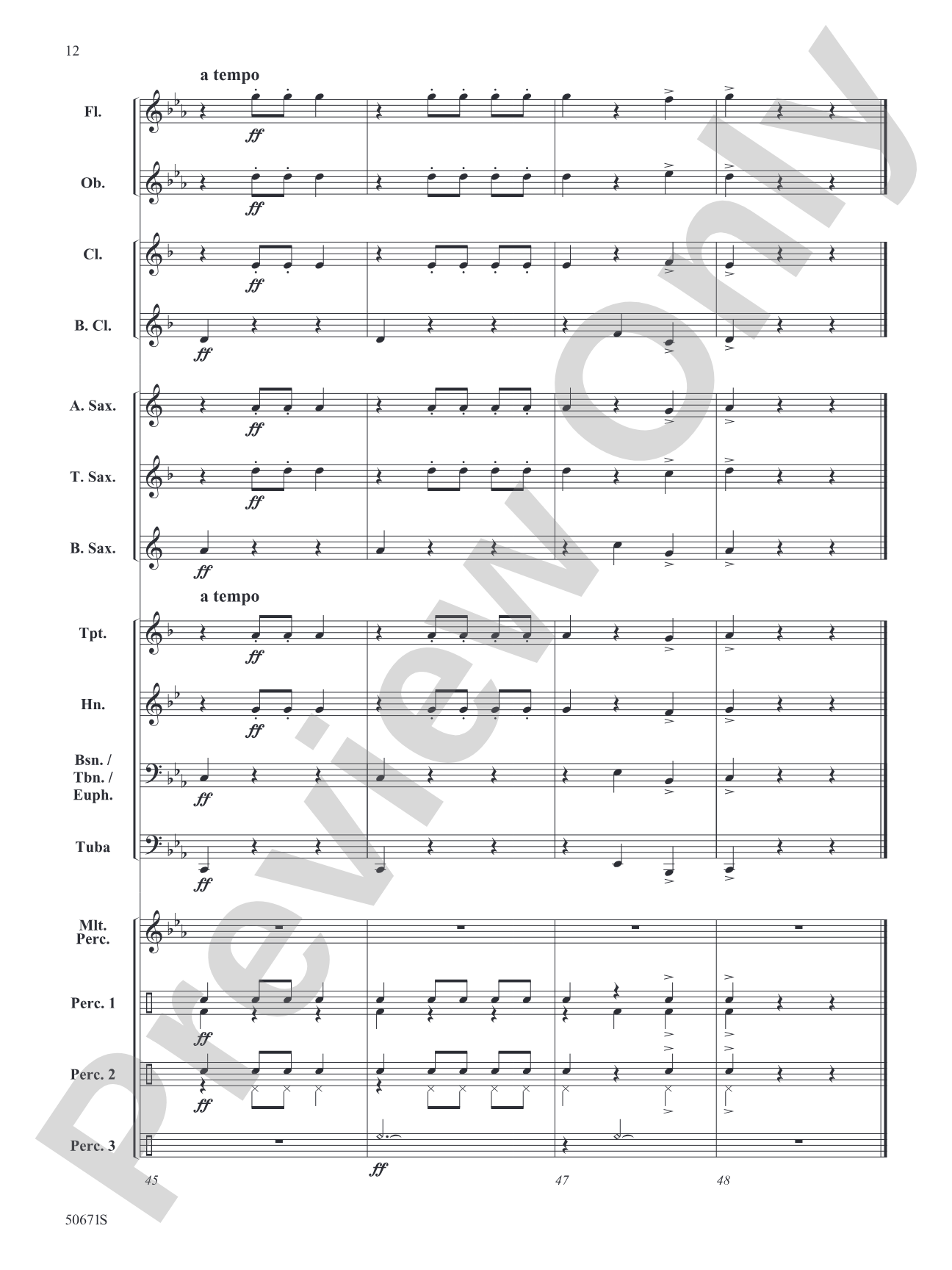 The Last Gladiator: Concert Band Conductor Score & Parts
