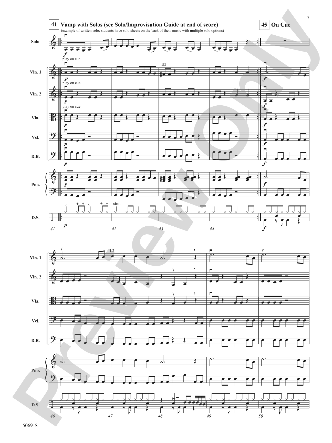 G Street Rock: String Orchestra Conductor Score & Parts