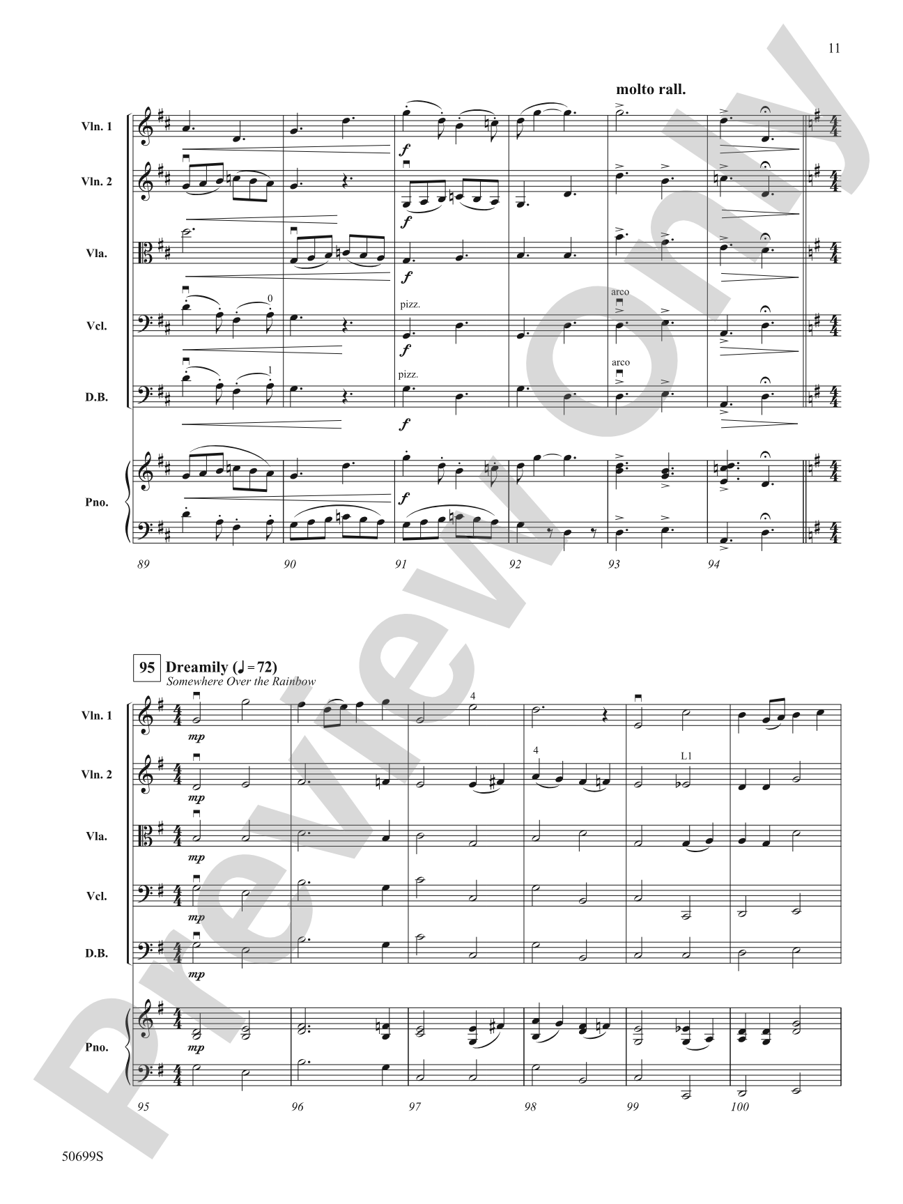 Highlights from The Wizard of Oz: String Orchestra Conductor Score & Parts