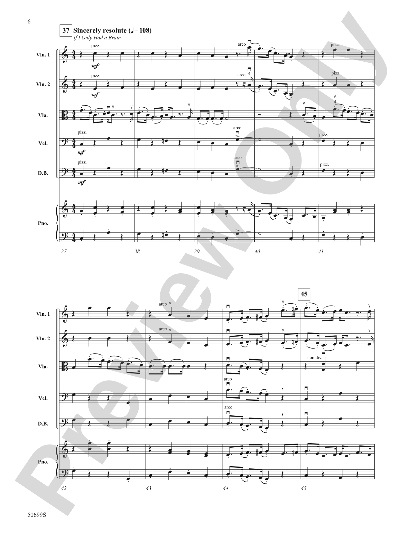 Highlights from The Wizard of Oz: String Orchestra Conductor Score & Parts