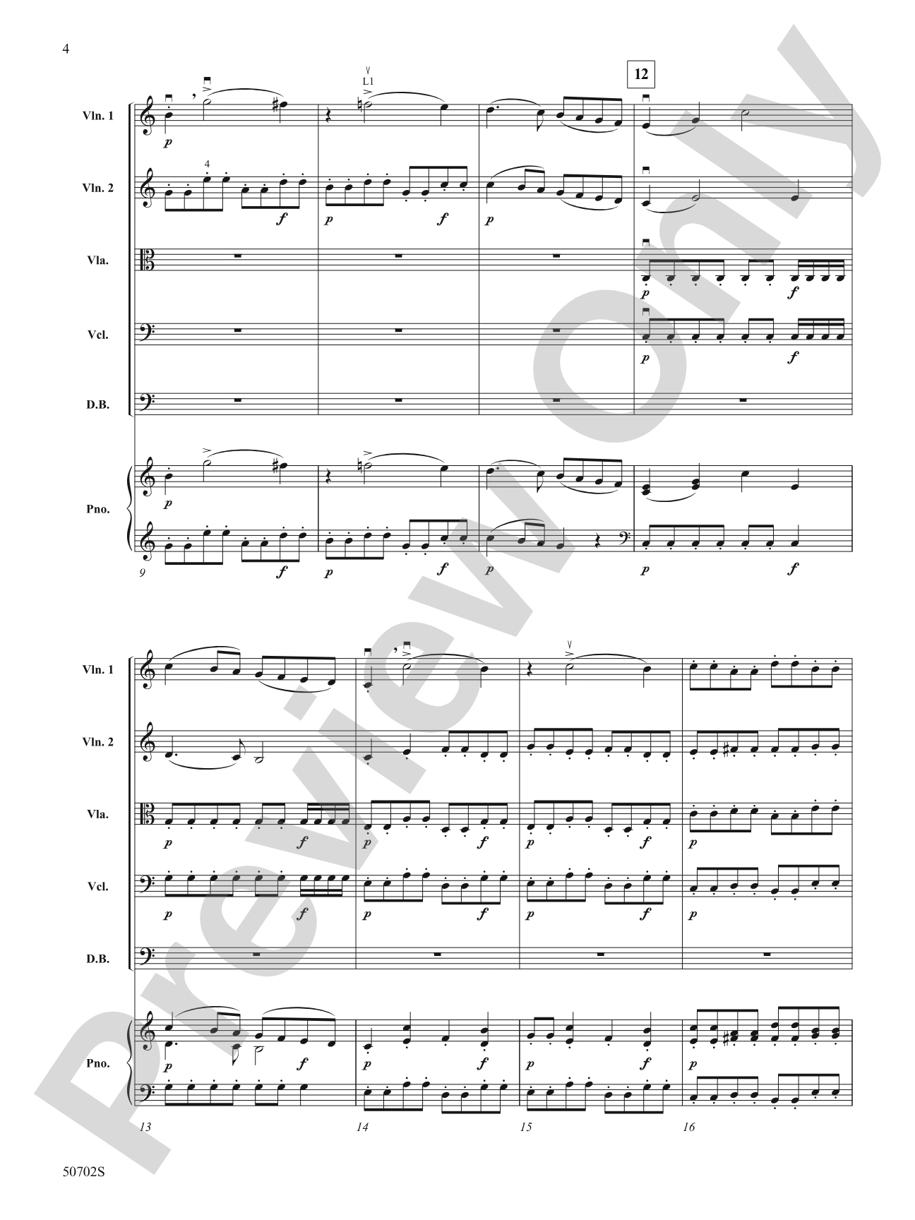 Overture to The Magic Flute: String Orchestra Conductor Score & Parts