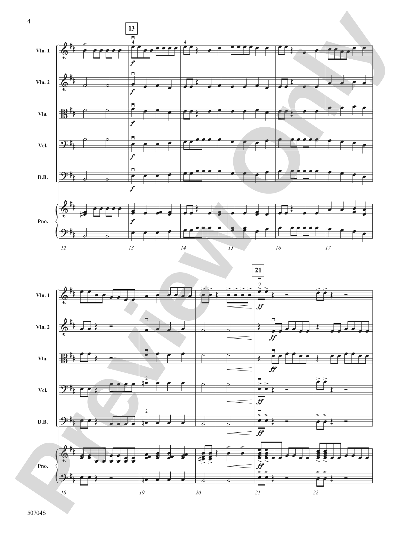 I Spy: String Orchestra Conductor Score & Parts