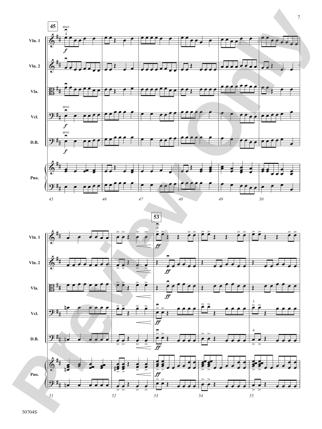 I Spy: String Orchestra Conductor Score & Parts
