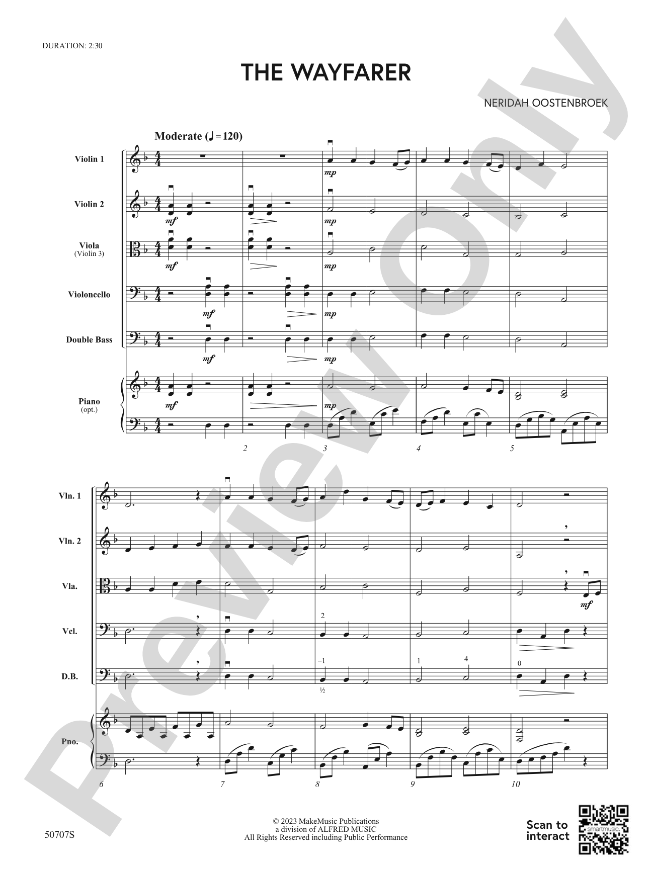 The Wayfarer: String Orchestra Conductor Score & Parts