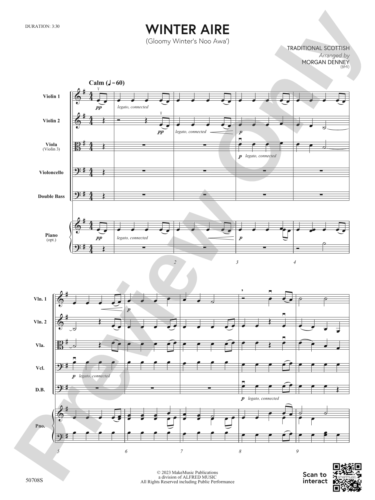Winter Aire: String Orchestra Conductor Score & Parts