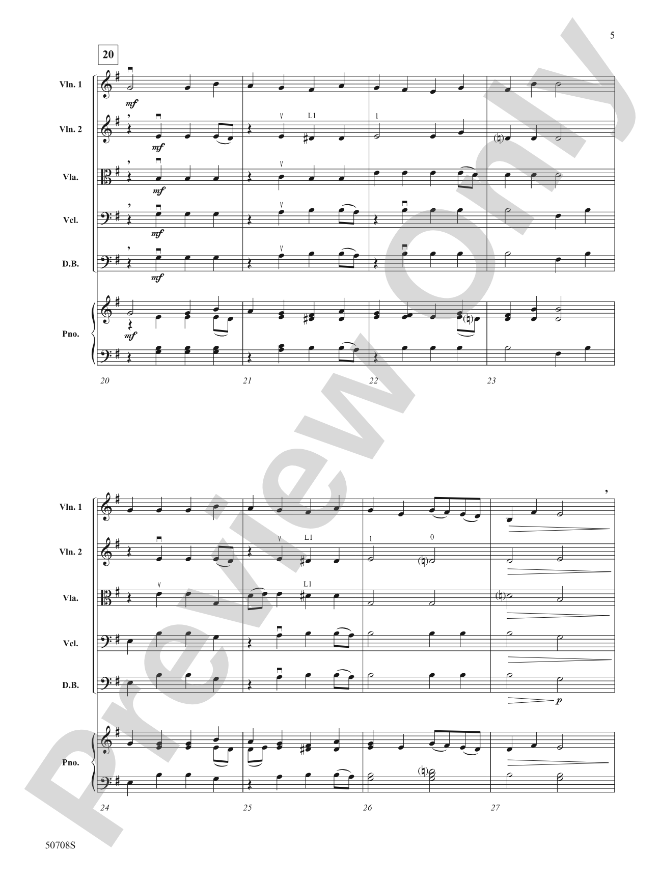 Winter Aire: String Orchestra Conductor Score & Parts