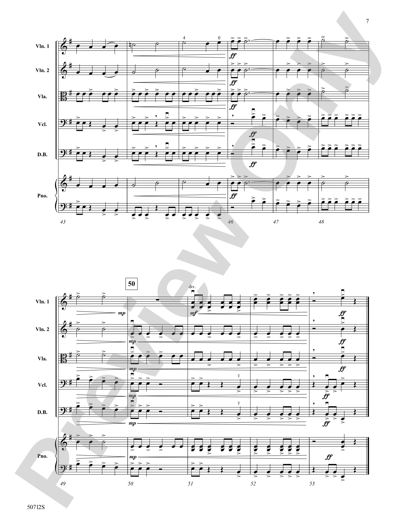 Colliding Fates: String Orchestra Conductor Score & Parts