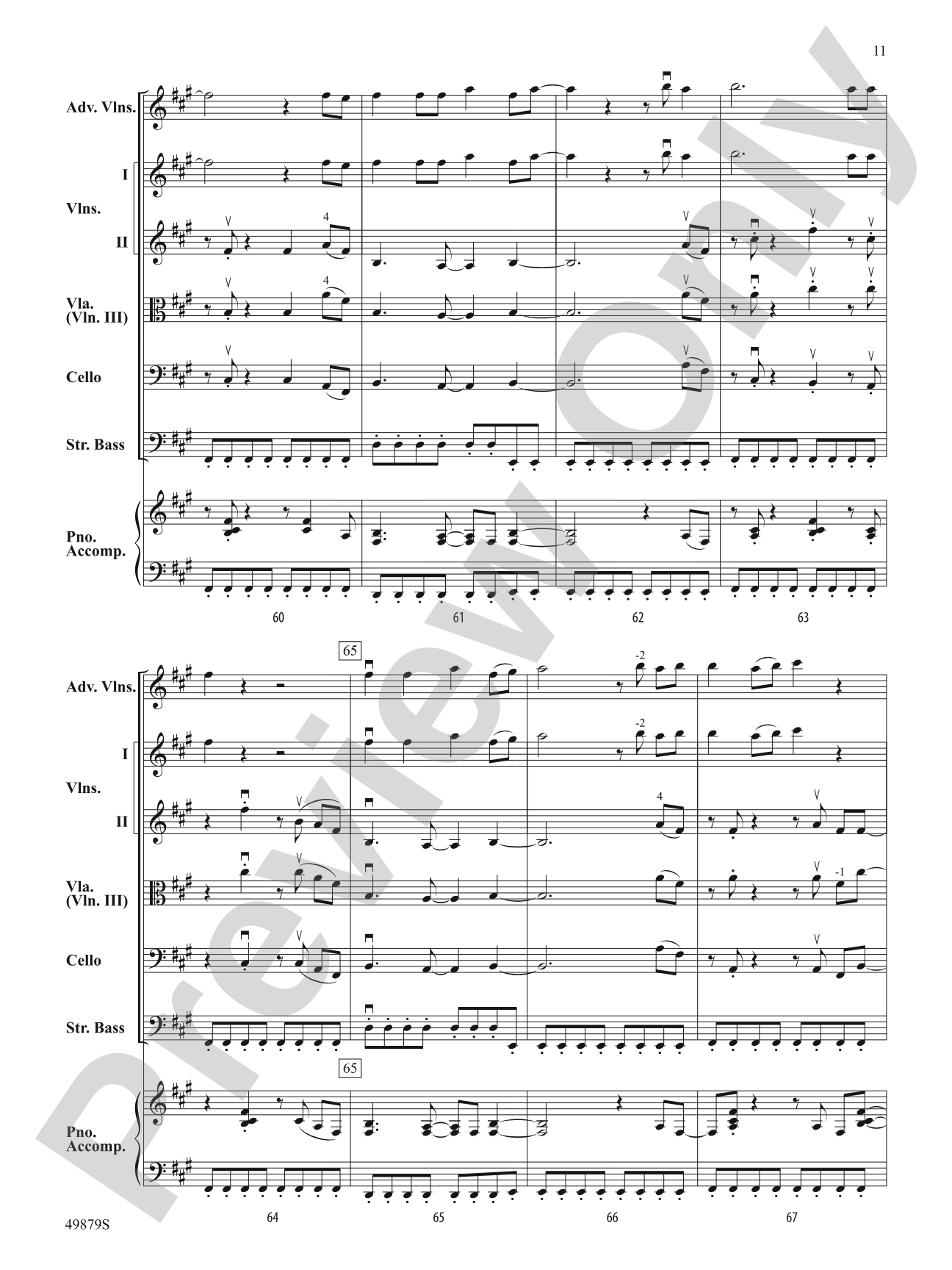 Dreams: String Orchestra Conductor Score & Parts