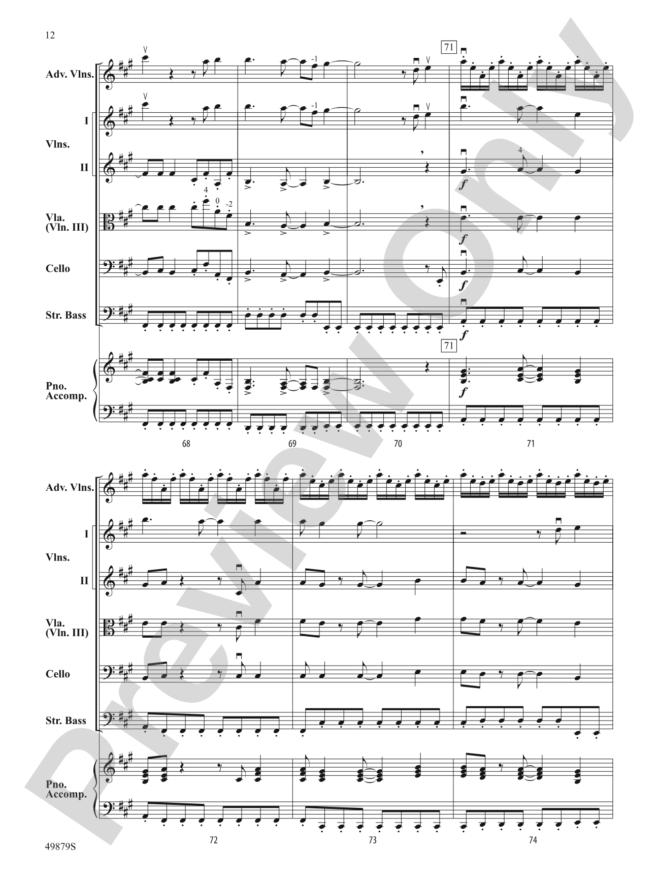 Dreams: String Orchestra Conductor Score & Parts