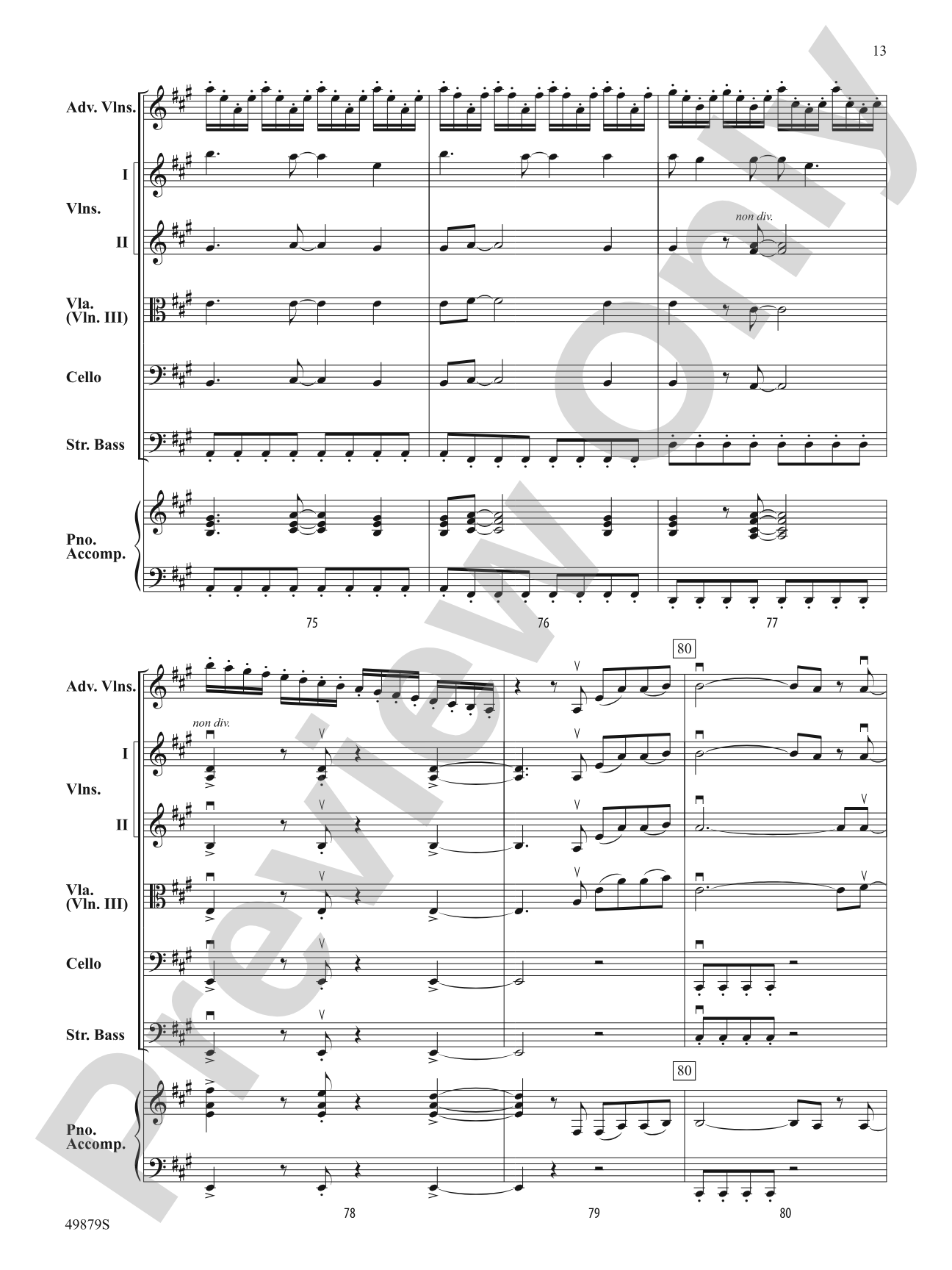 Dreams: String Orchestra Conductor Score & Parts