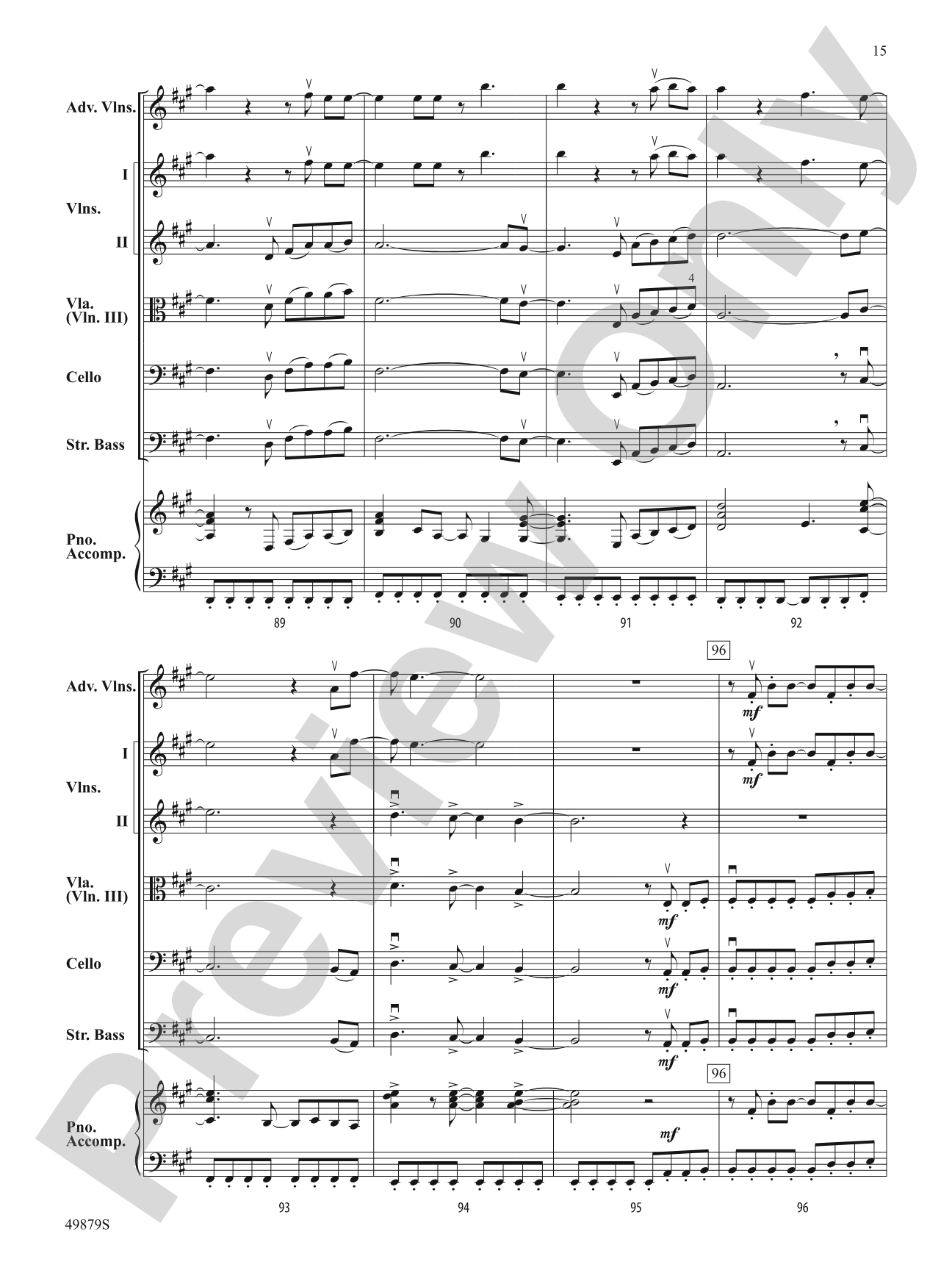 Dreams: String Orchestra Conductor Score & Parts