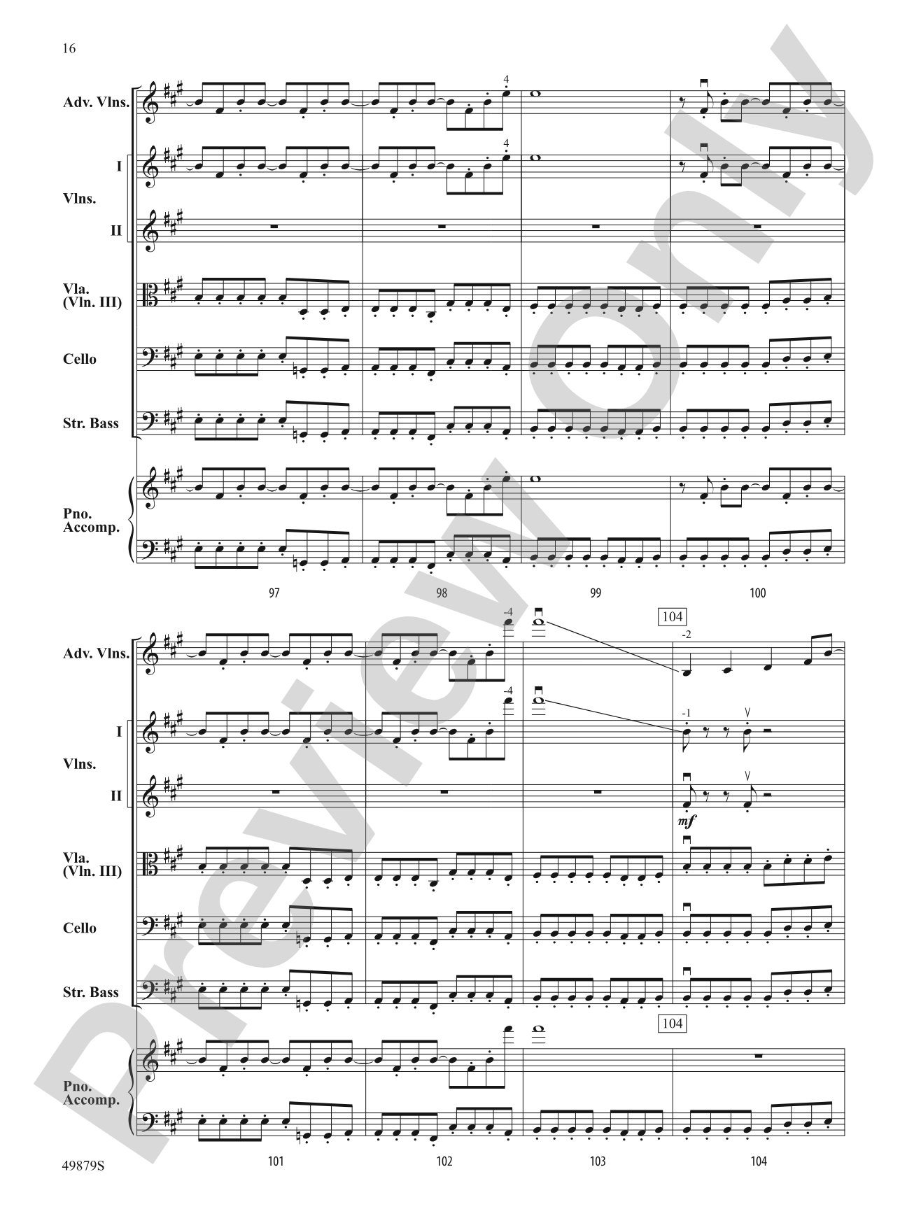 Dreams: String Orchestra Conductor Score & Parts