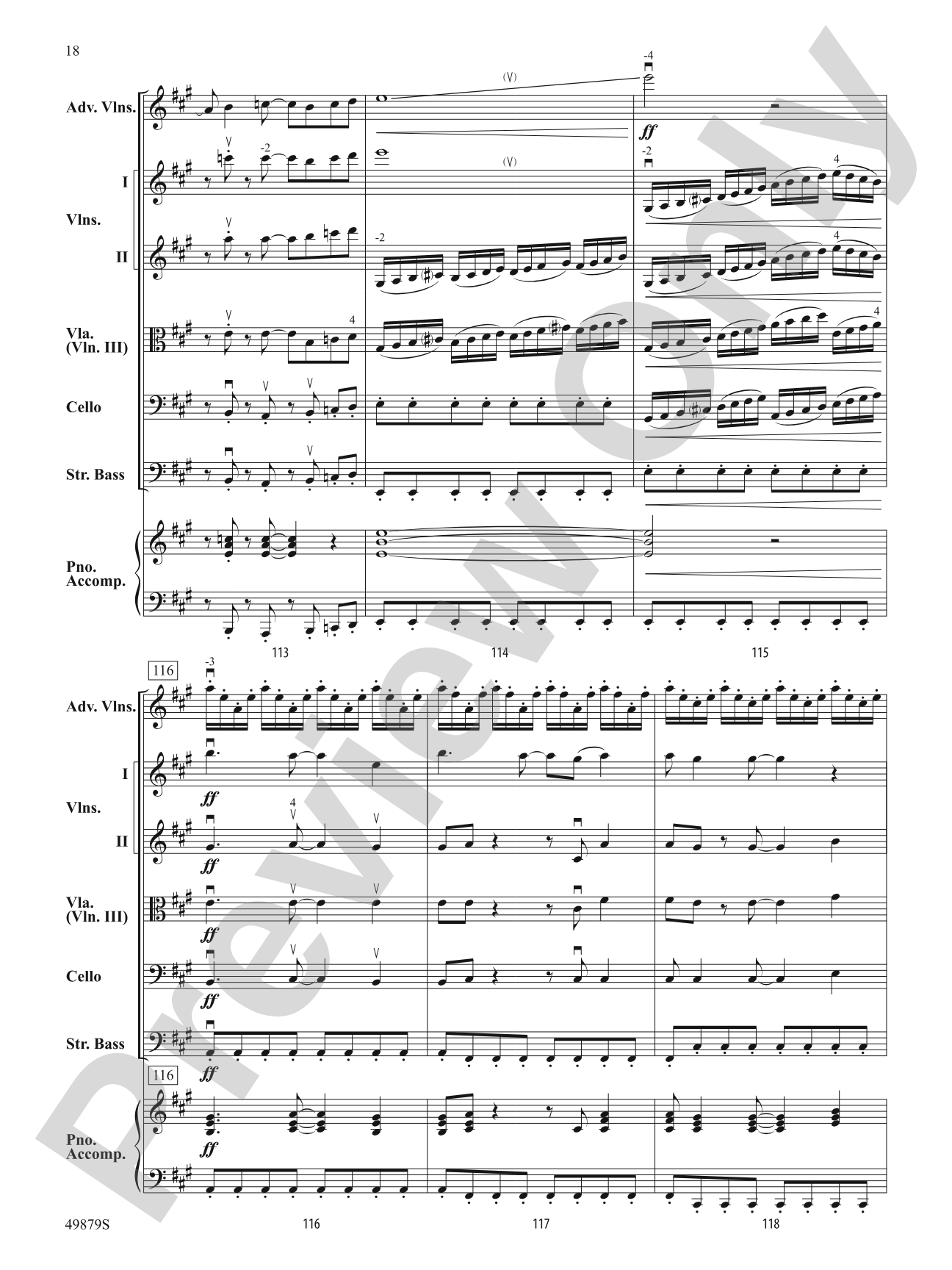 Dreams: String Orchestra Conductor Score & Parts