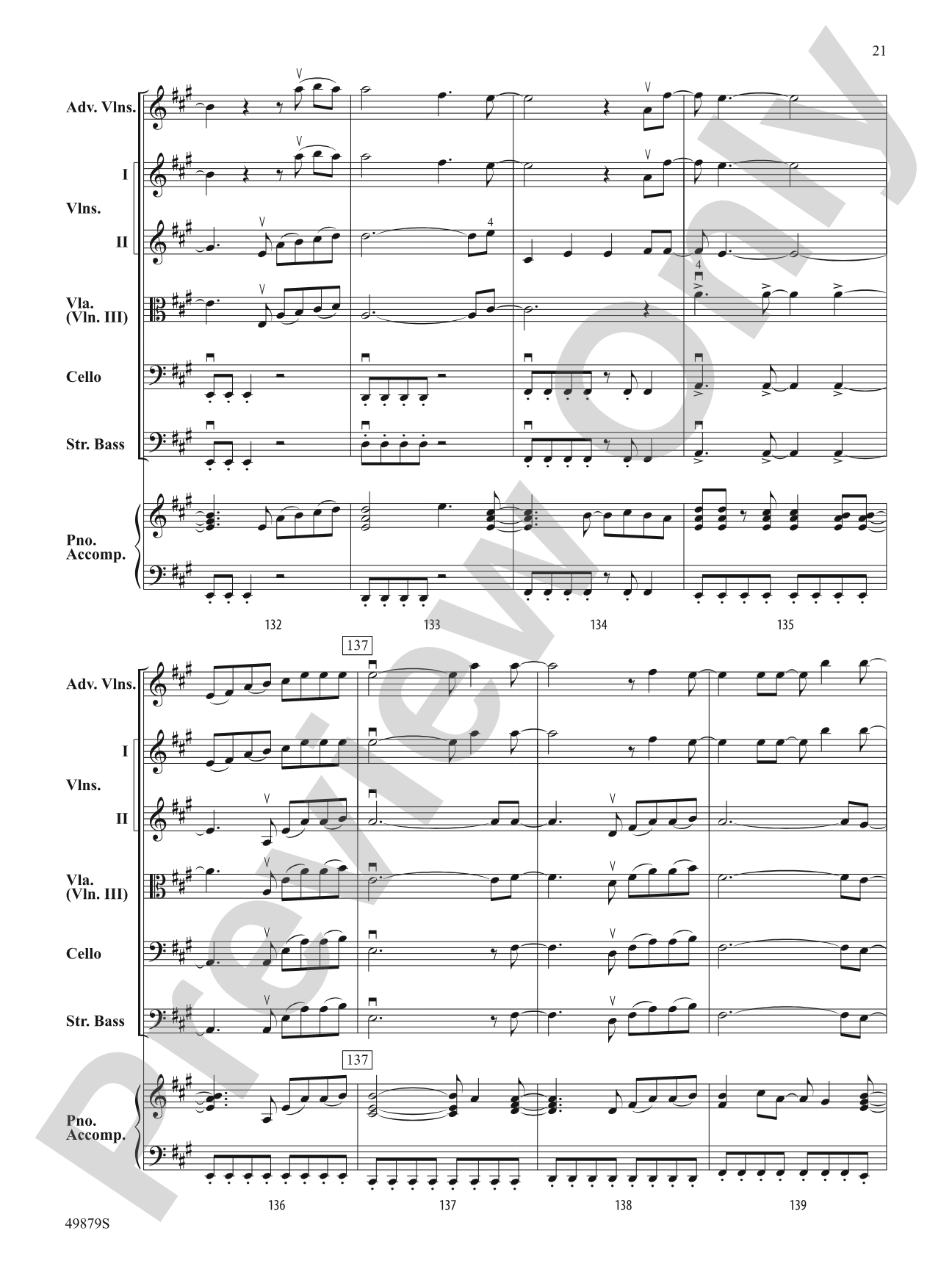 Dreams: String Orchestra Conductor Score & Parts