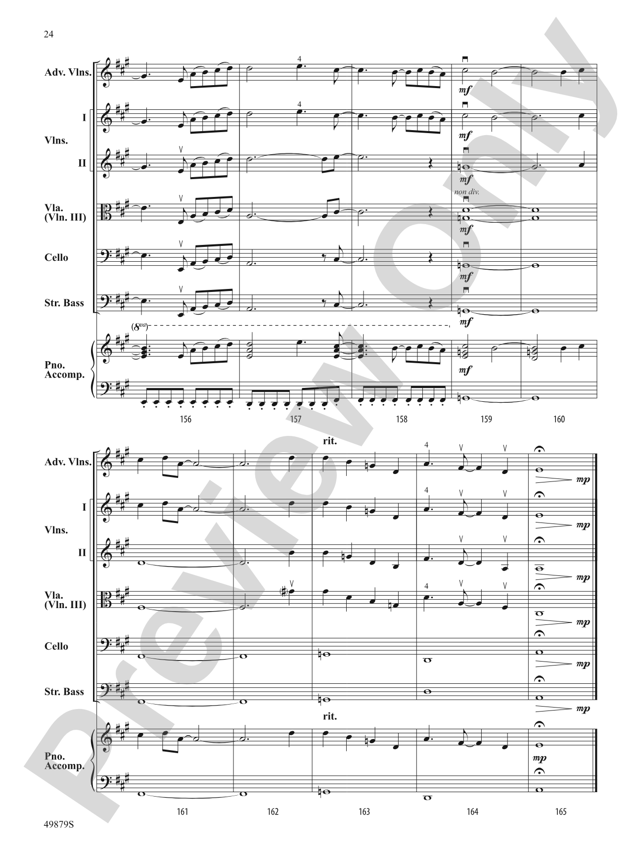 Dreams: String Orchestra Conductor Score & Parts