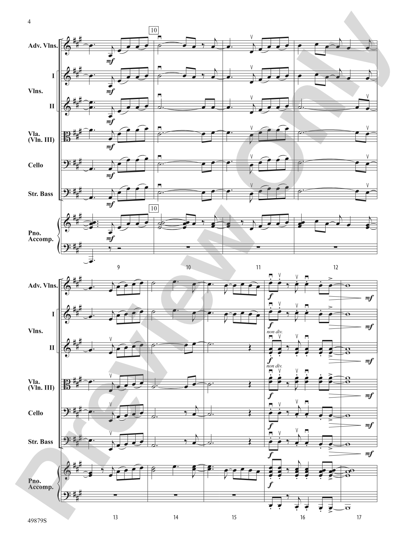 Dreams: String Orchestra Conductor Score & Parts