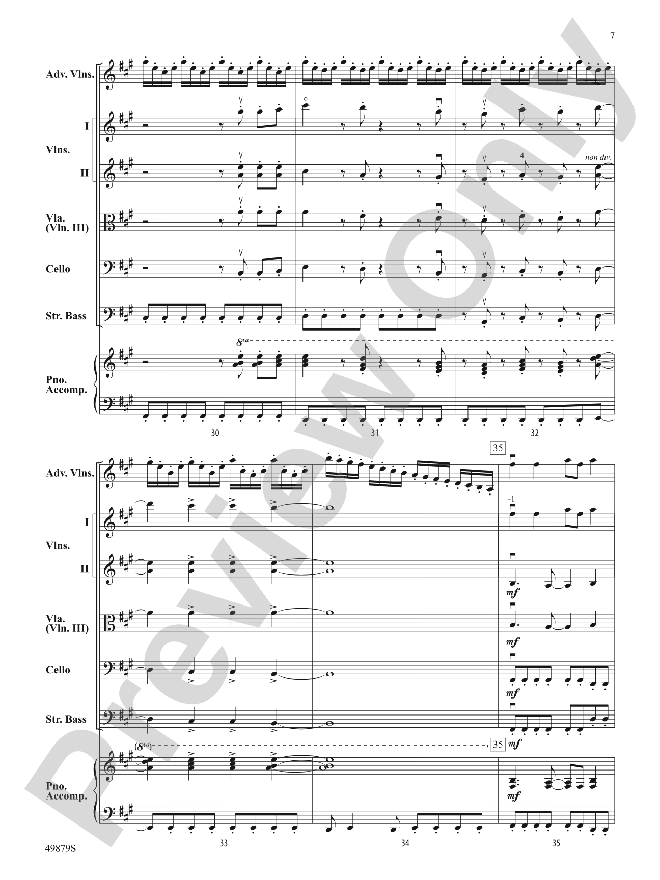 Dreams: String Orchestra Conductor Score & Parts