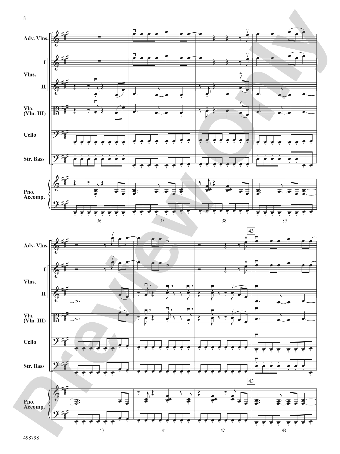 Dreams: String Orchestra Conductor Score & Parts