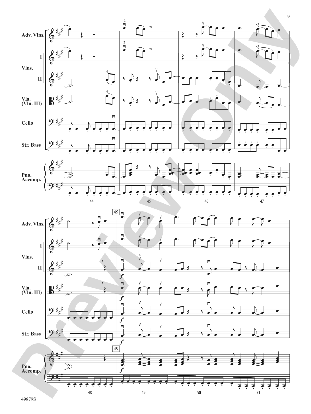 Dreams: String Orchestra Conductor Score & Parts