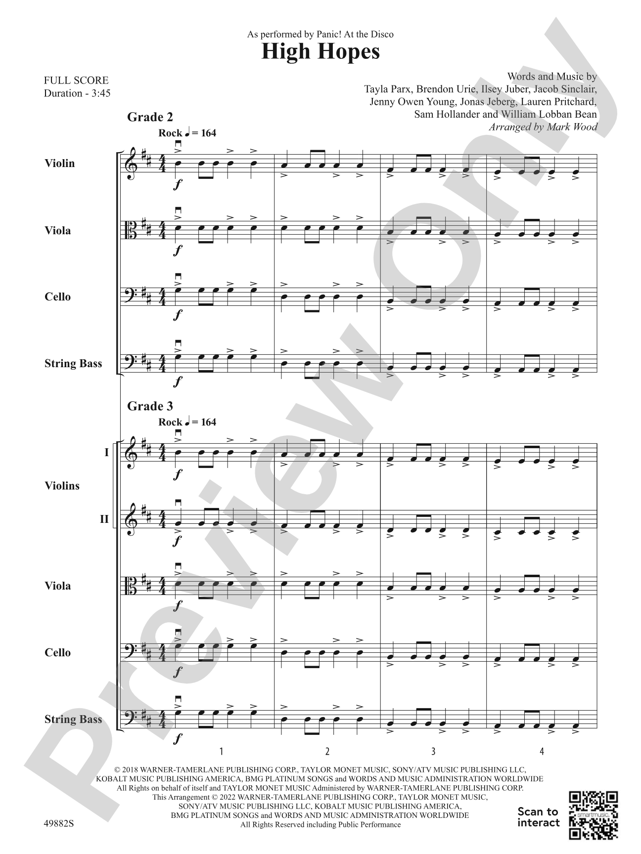 High Hopes: String Orchestra Conductor Score & Parts