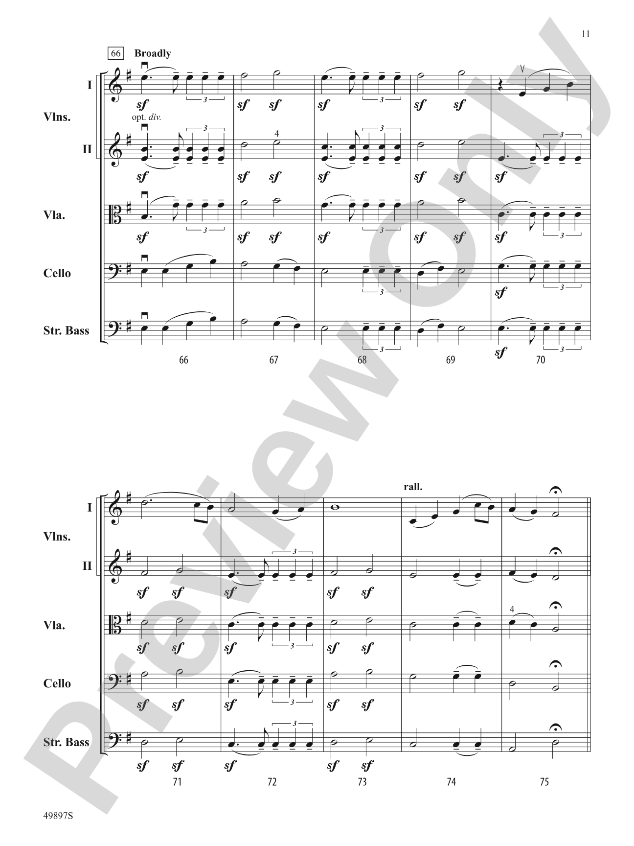 A Utopian Fantasia: String Orchestra Conductor Score & Parts