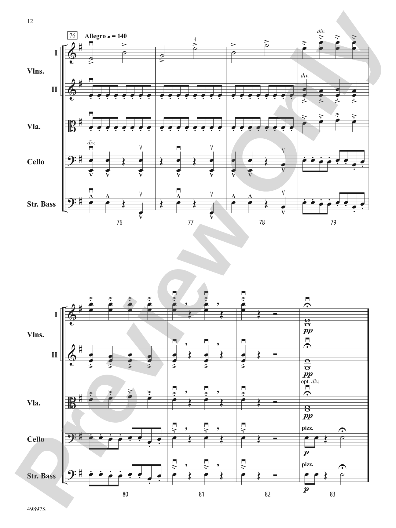 A Utopian Fantasia: String Orchestra Conductor Score & Parts
