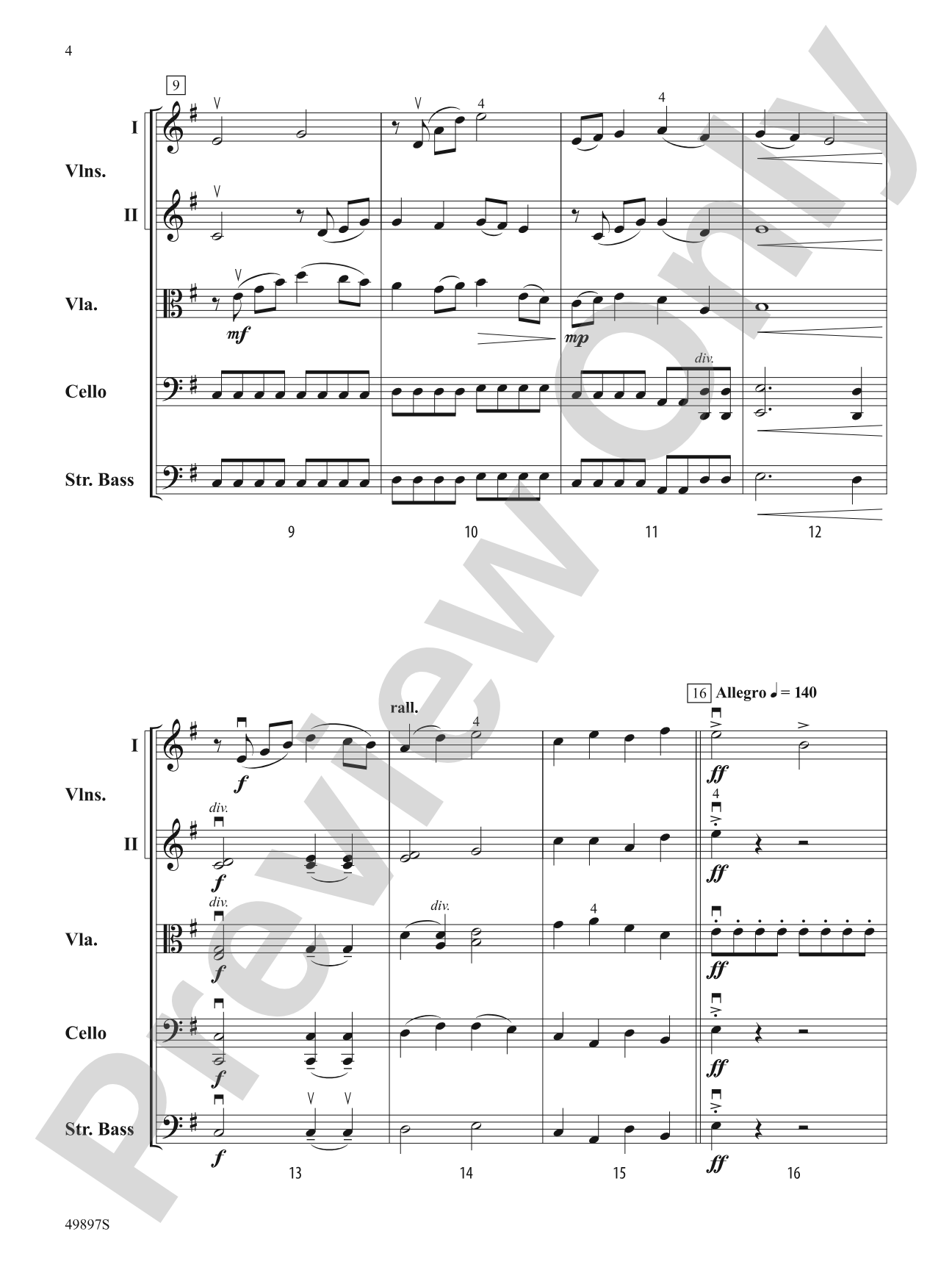 A Utopian Fantasia: String Orchestra Conductor Score & Parts