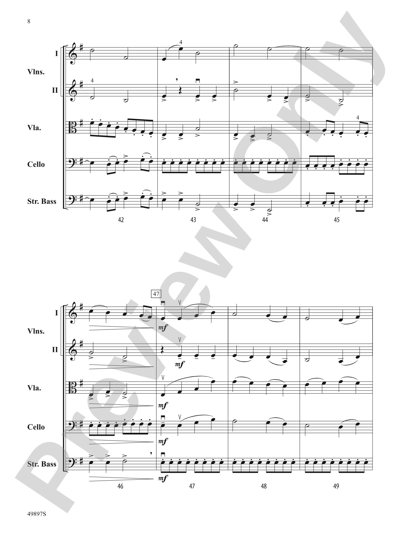 A Utopian Fantasia: String Orchestra Conductor Score & Parts