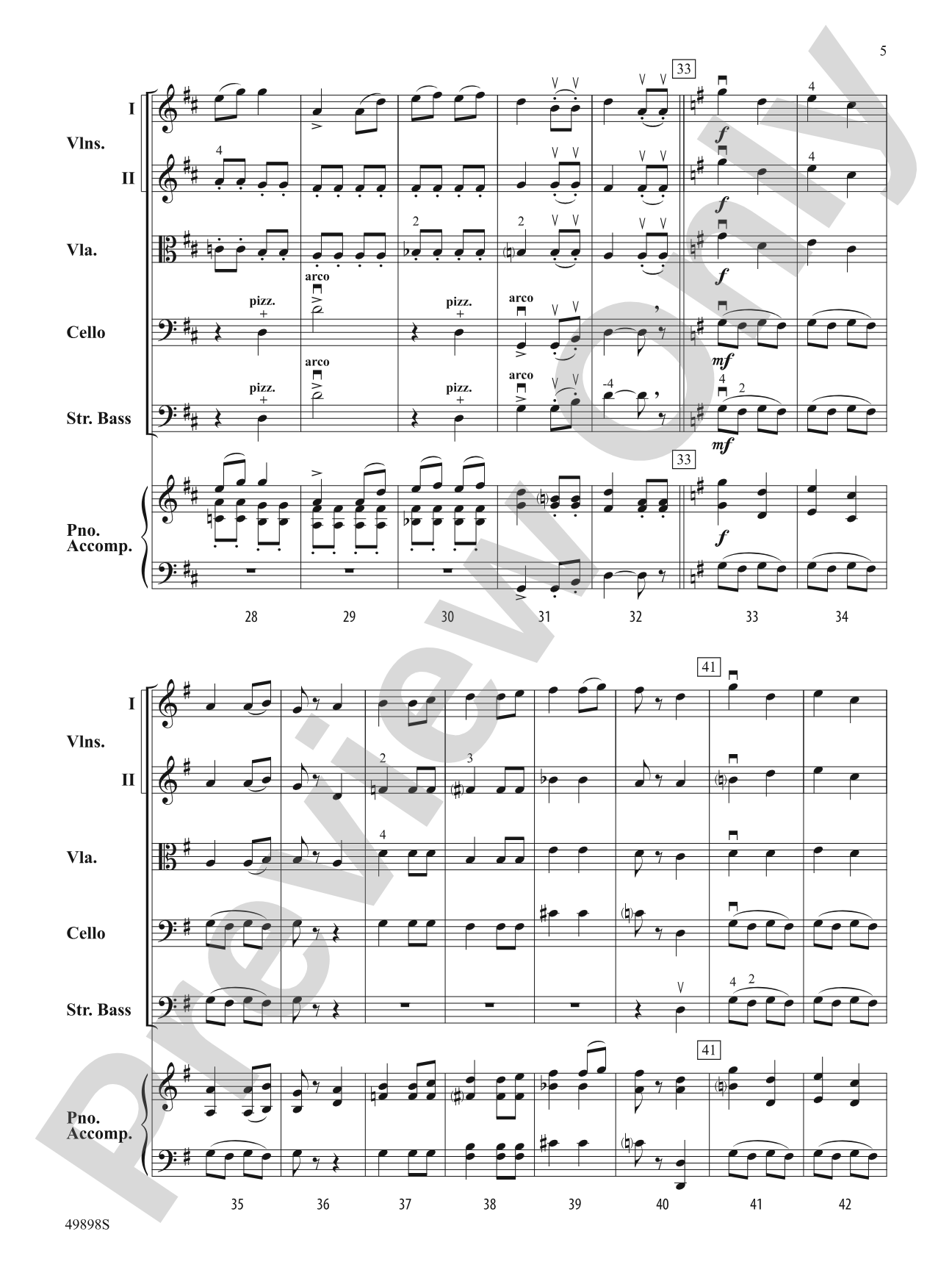 Danse: String Orchestra Conductor Score & Parts