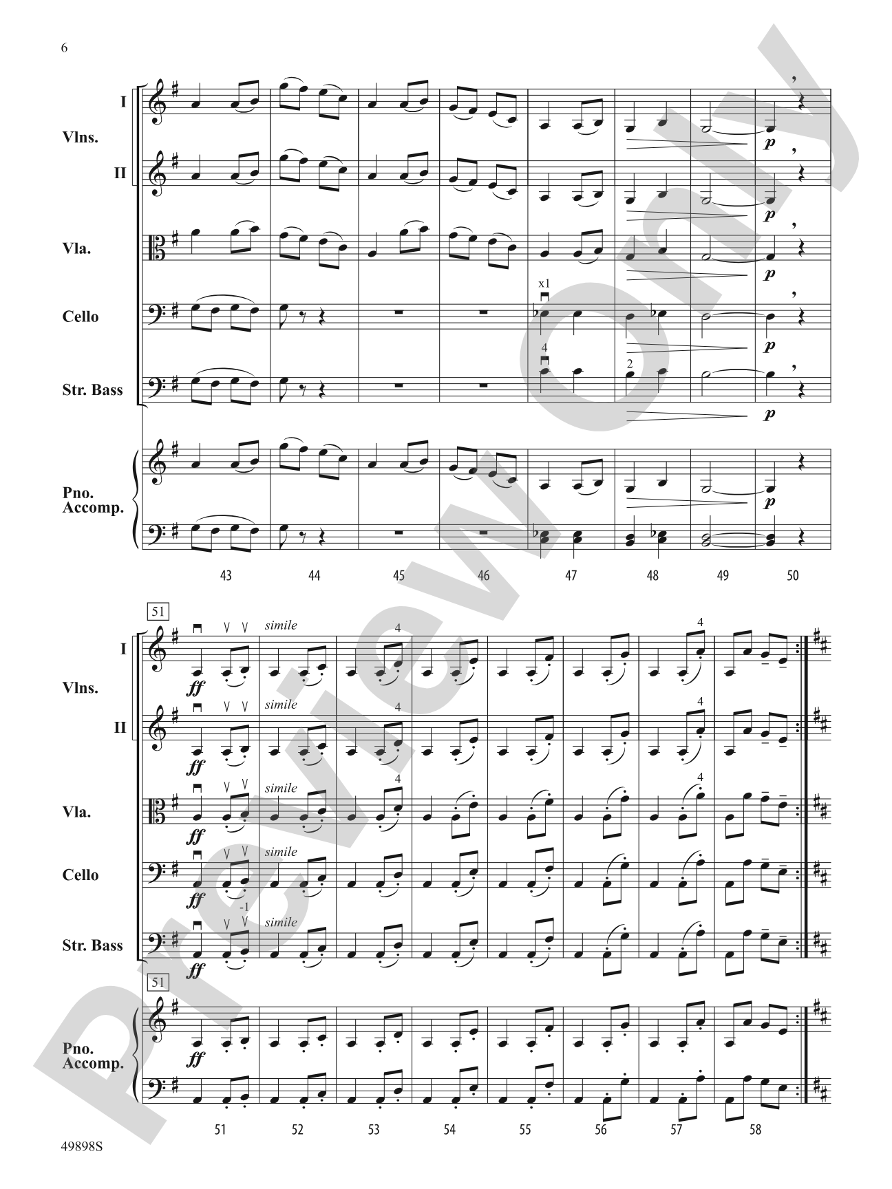 Danse: String Orchestra Conductor Score & Parts