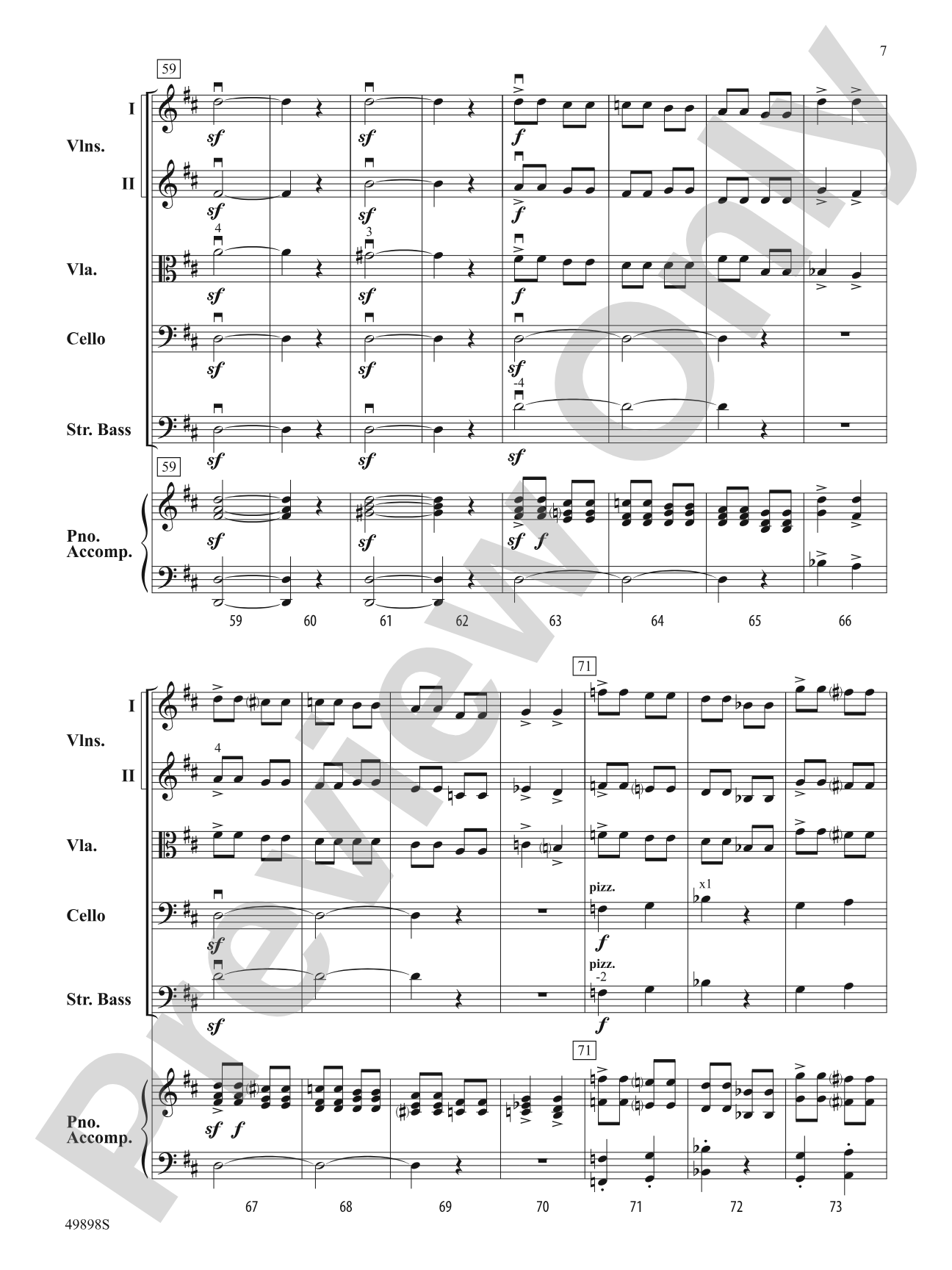 Danse: String Orchestra Conductor Score & Parts
