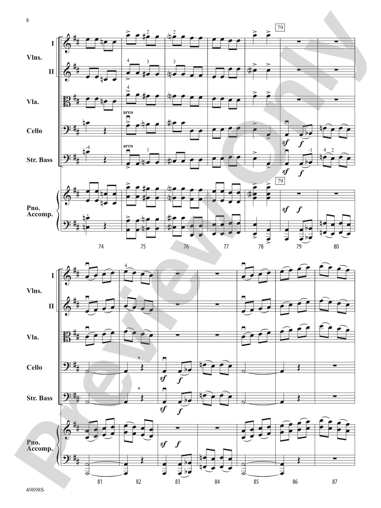 Danse: String Orchestra Conductor Score & Parts