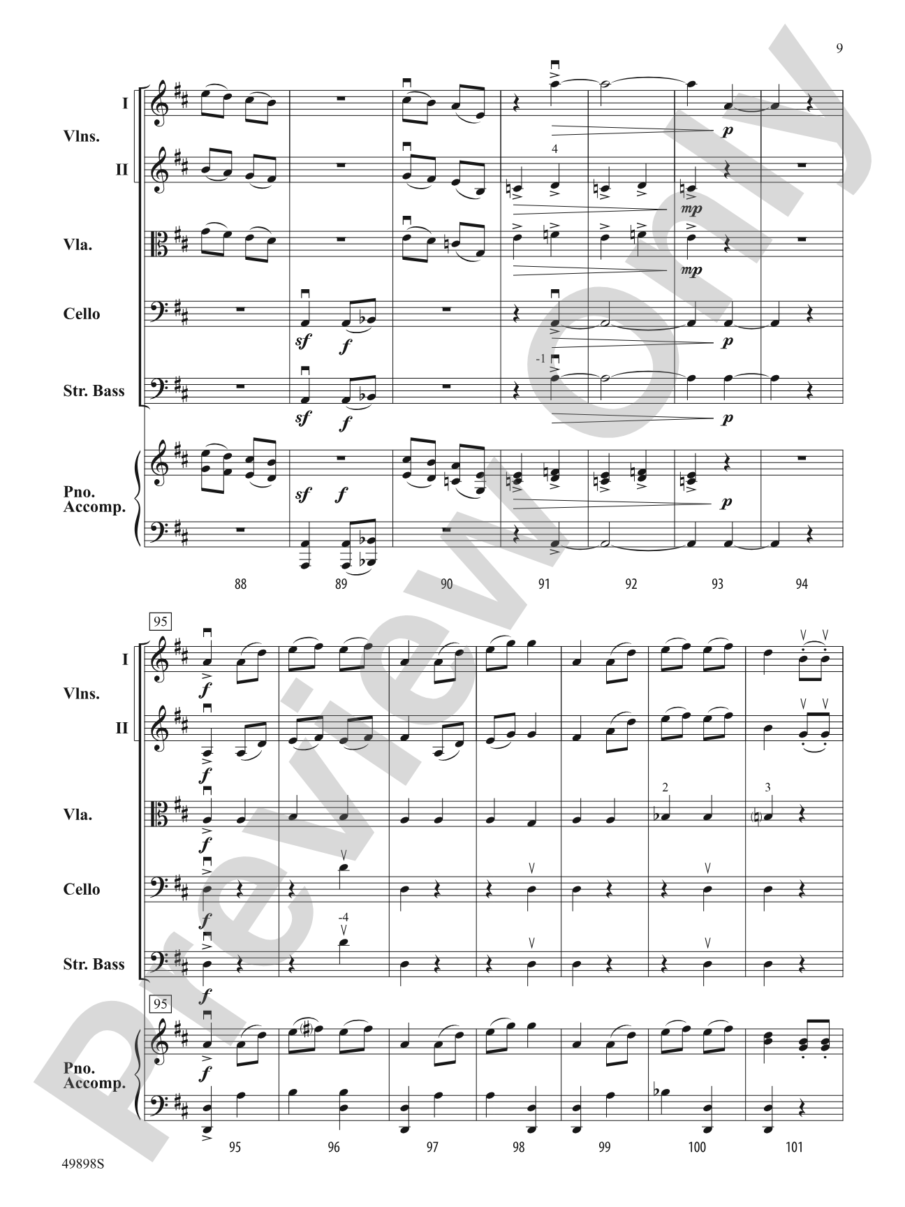 Danse: String Orchestra Conductor Score & Parts