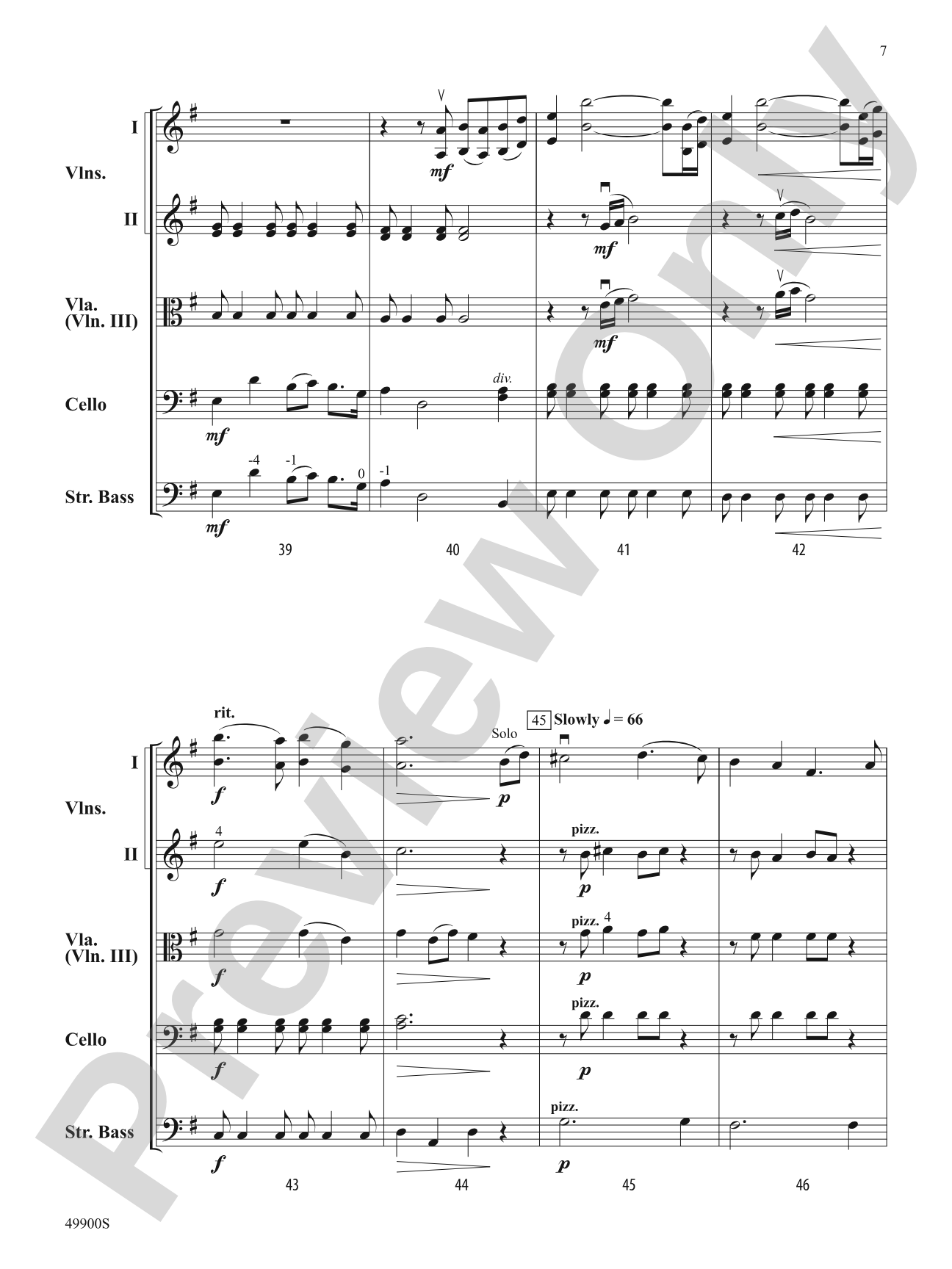 To the Moon and Back: String Orchestra Conductor Score & Parts